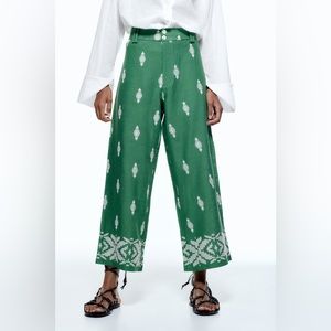 Zara Linen Blend Culottes